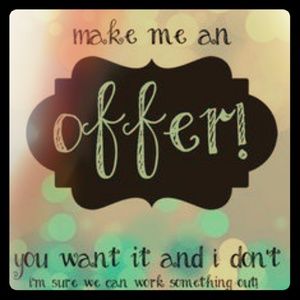 Don't hesitate to make me an offer! ☺